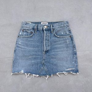 Agolde denim jean skirt size 25